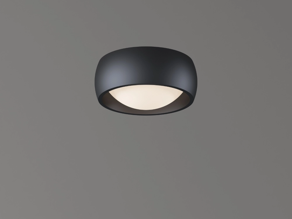 Sleek ceiling lamp Montana Ø15cm - Black