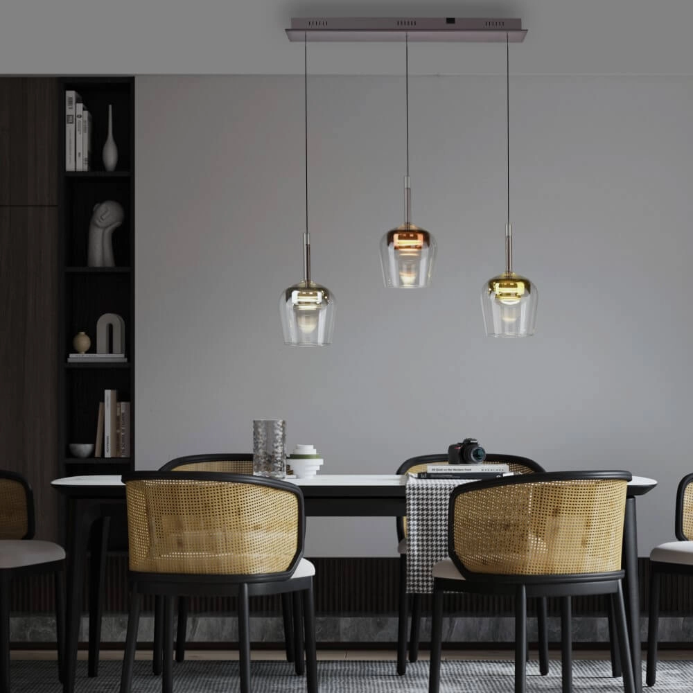 3-light pendant lamp Q-Kon Multiple colors Paul Neuhaus 4012248383896