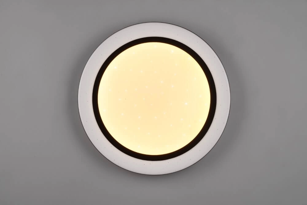 White ceiling lamp Cartida white with black Trio 4017807561722