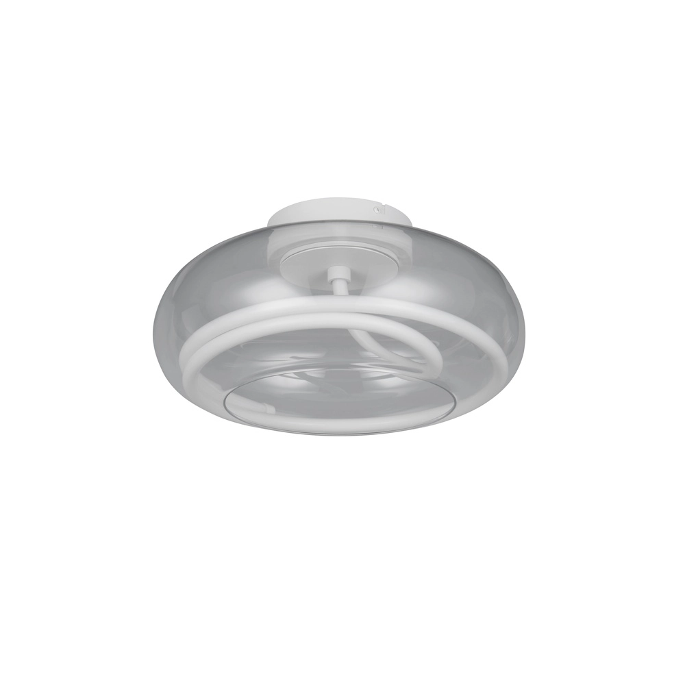 Design ceiling lamp Tarsia white Ø 40cm Trio 4017807683387