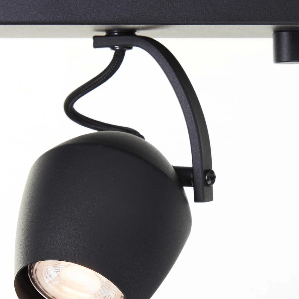 2-light surface-mounted spotlight Vertino black Brilliant 4004353441394