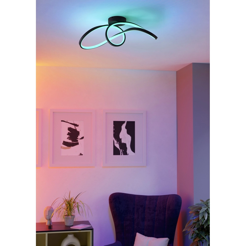 Zigbee ceiling lamp Calarossa-Z LED - Black Eglo 9008606312948