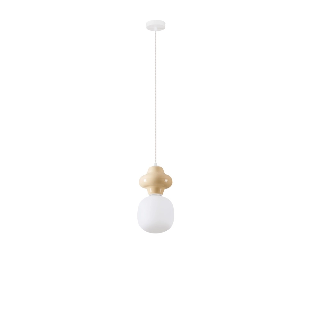 Pendant lamp Clio S yellow ceramic Lyora 5212017461186
