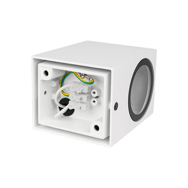 Witte wandlamp Roty vierkant - down Lyora 5903002034224