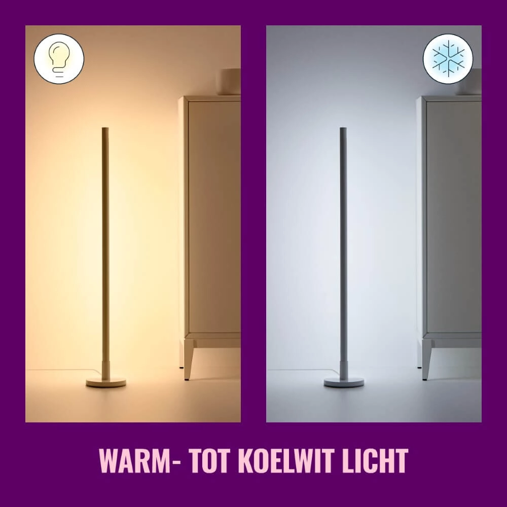 Adjustable floor lamp Pole WiZ 8719514554375