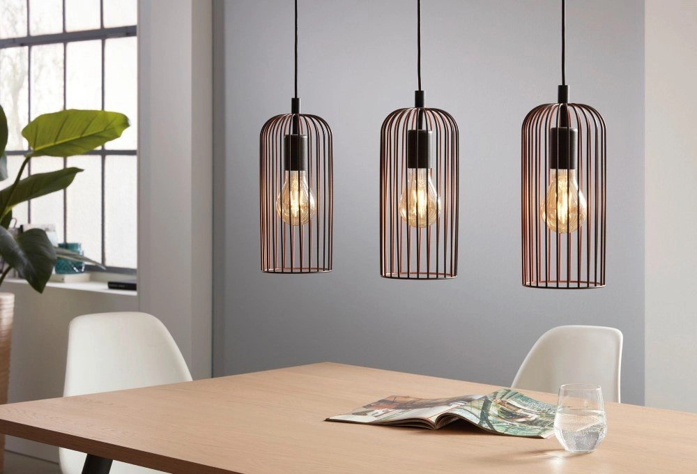 Dining room hanging lamp Roccamena Eglo 9002759496456