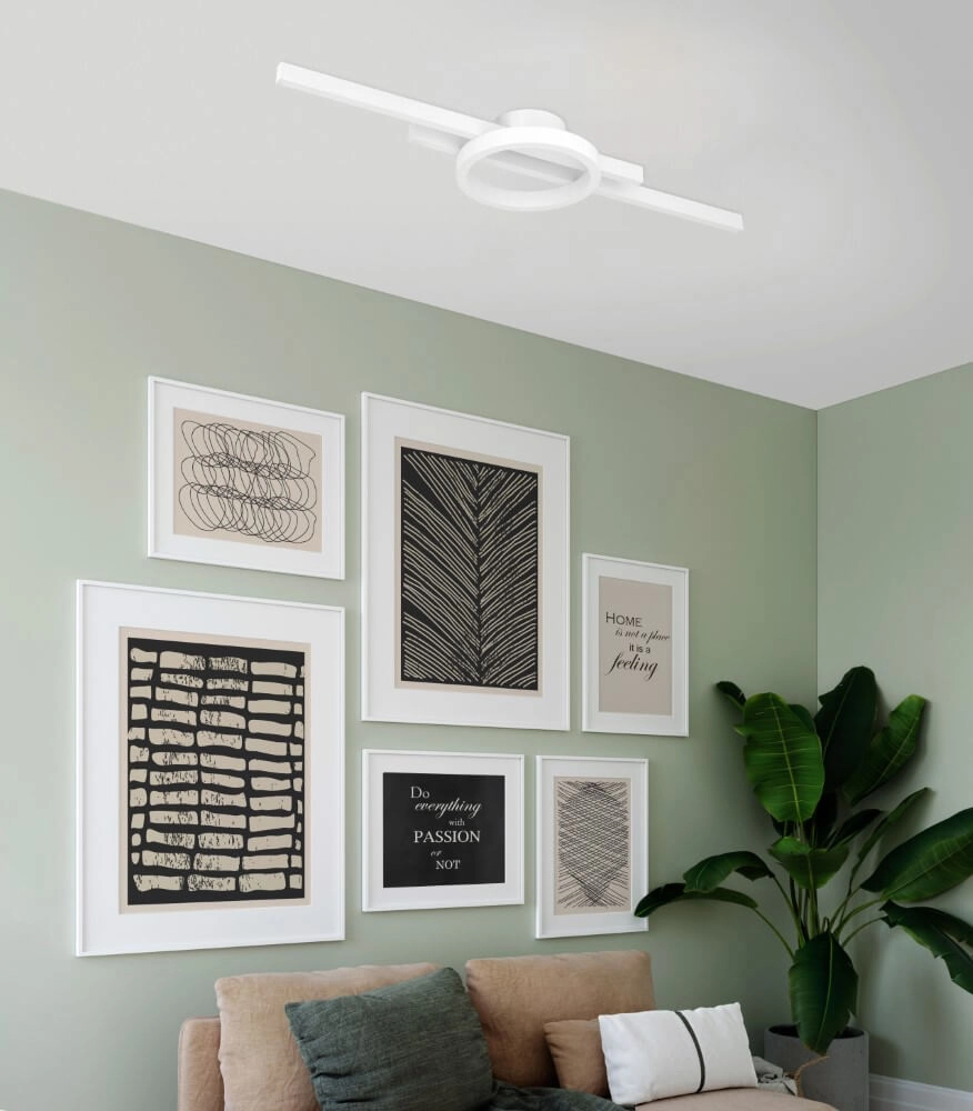 Black LED ceiling light Amandolo Eglo 9008606275045