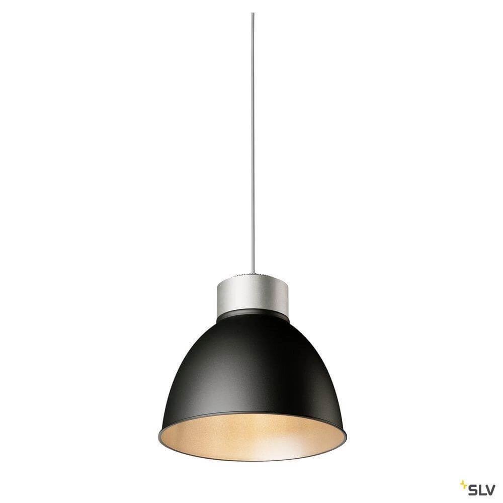Pendant lamp Para Dome grey Ø 12.7cm SLV 4024163252942