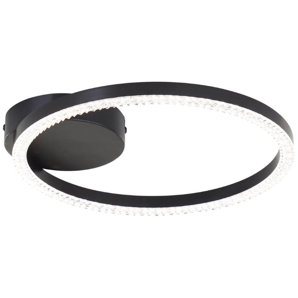 Black ceiling lamp Aurelia 1500lm