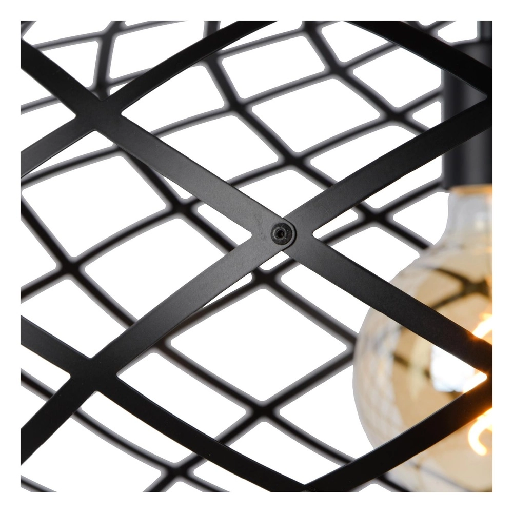 Pendant lamp Wolfram Ø 65cm black Lucide 5411212211019