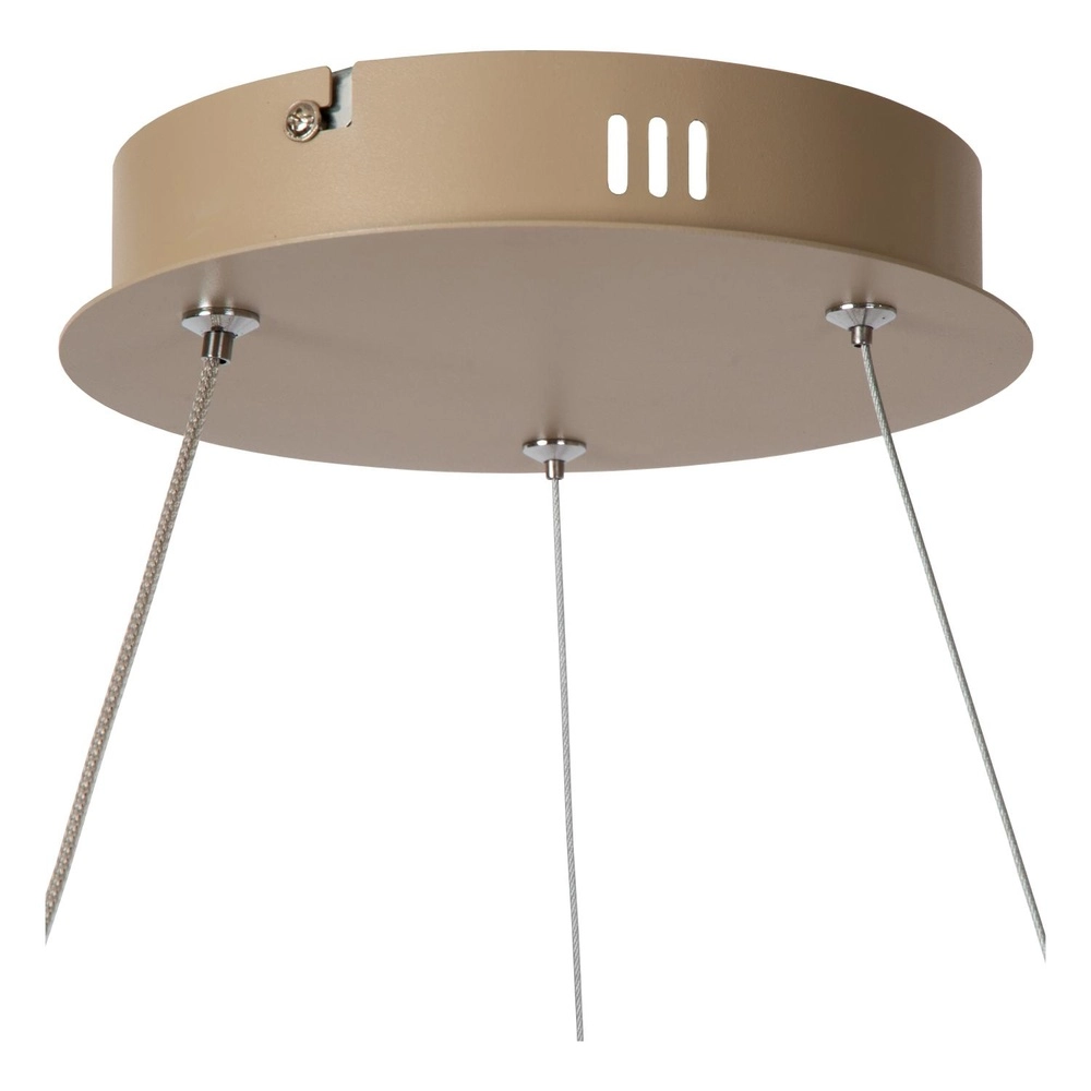 Modern pendant lamp Espiral sand brown 40W Lucide 5411212782991