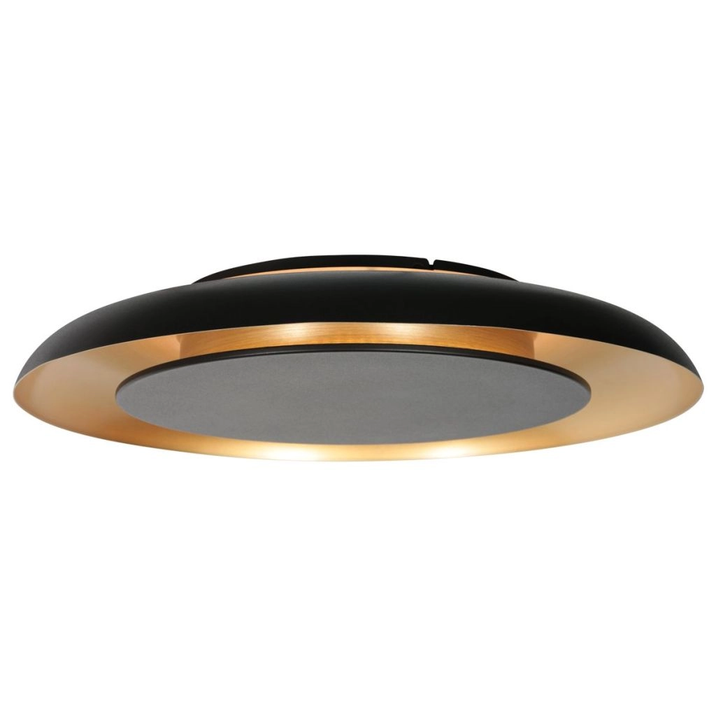 Modern ceiling lamp Golden Veil black with gold