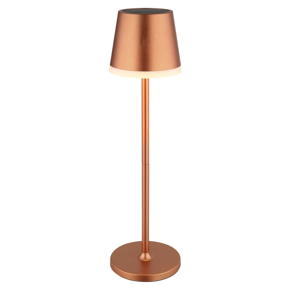 Solar table lamp Vannieso Champagne