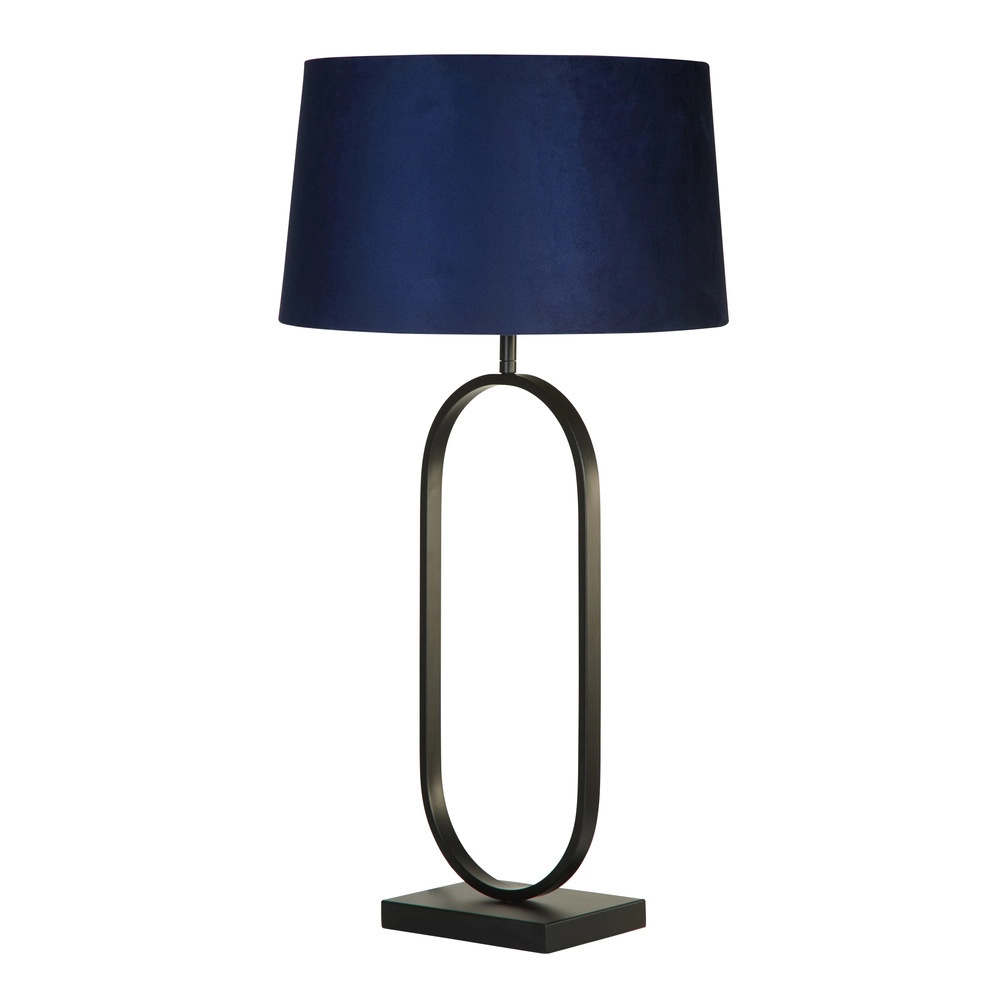 Table lamp Modish black with blue hood