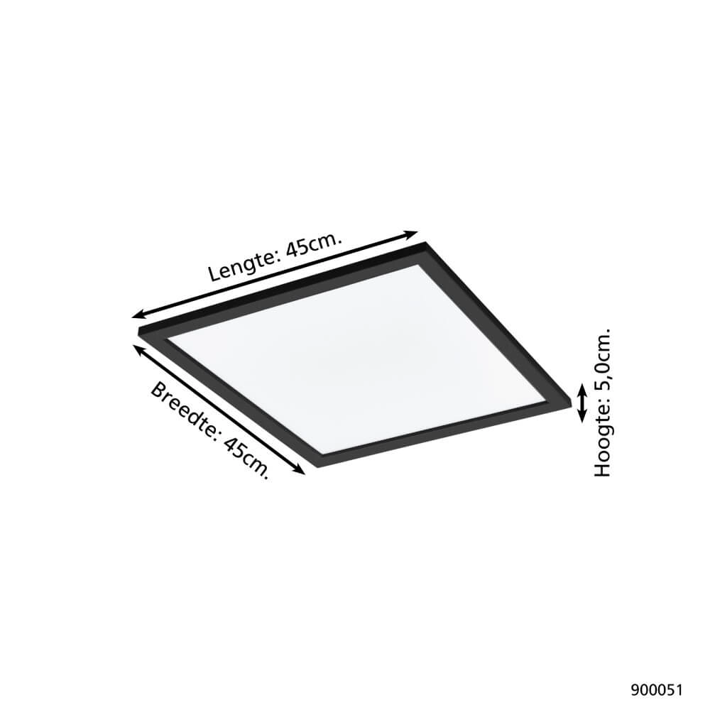 Ceiling light Zigbee Salobrena-Z 45x45cm black Eglo 9008606221875