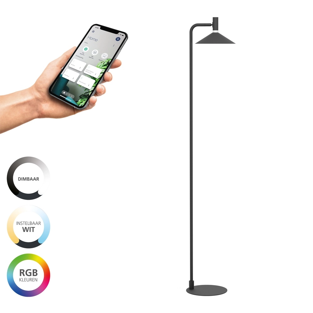 Floor lamp Conomavilla-Z Smart Black Eglo 9008606360628