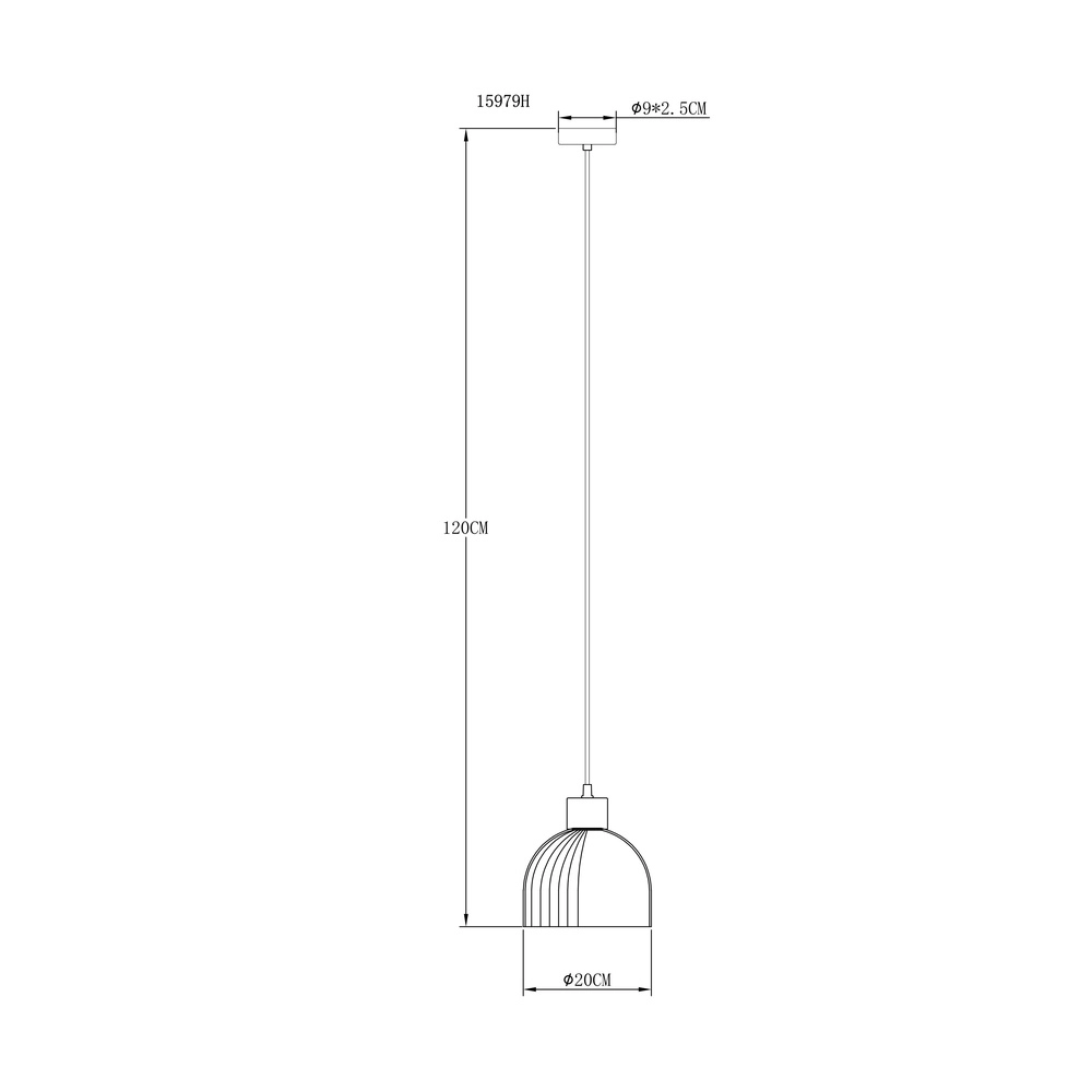 Pendant lamp Swanson black Ø 20cm Globo 9007371589647