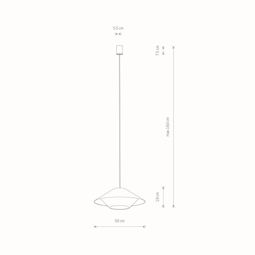 Rattan pendant lamp Japandi S Ø 50cm Lyora 5903139111560