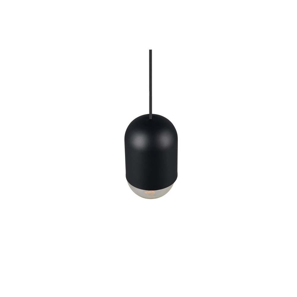 Unique pendant lamp Nara black Ø 10.5cm Trio 4017807661774