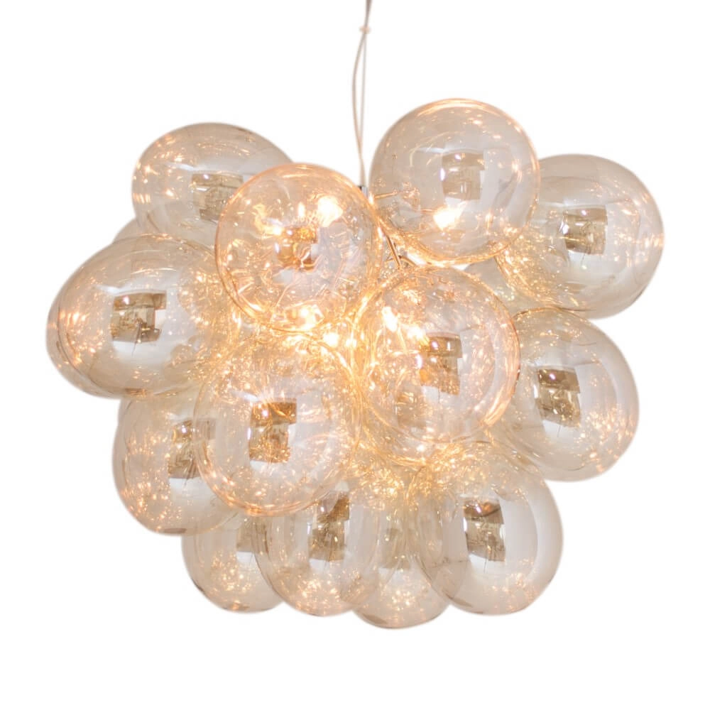 Hanging lamp Gross amber glass 62cm