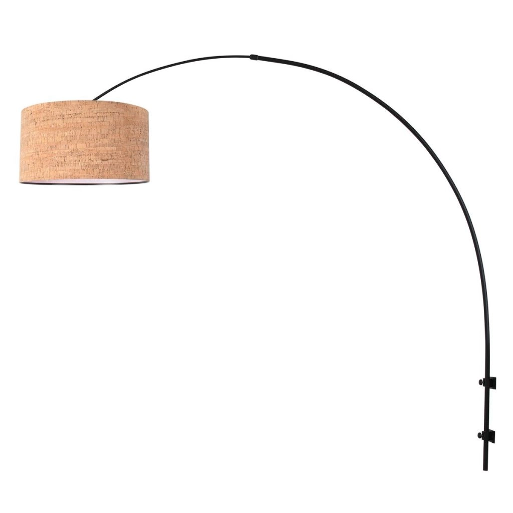 Black wall lamp arch Sparkled Light with cork cap Ø40cm Steinhauer 8712746180466