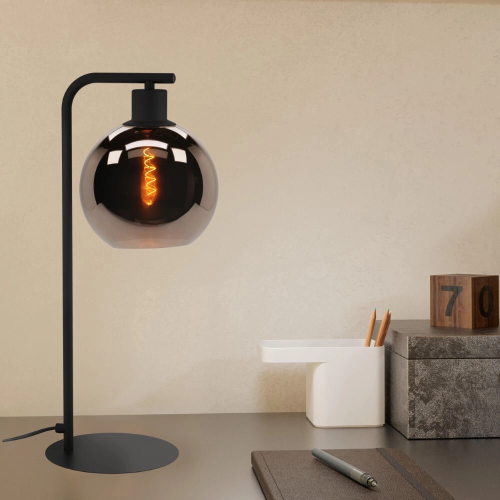 Copper table lamp Cordoba black Stars of Light 9008606295197