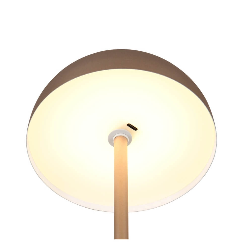 Table lamp Munoz coffee brown Ø 13cm Trio 4017807642537