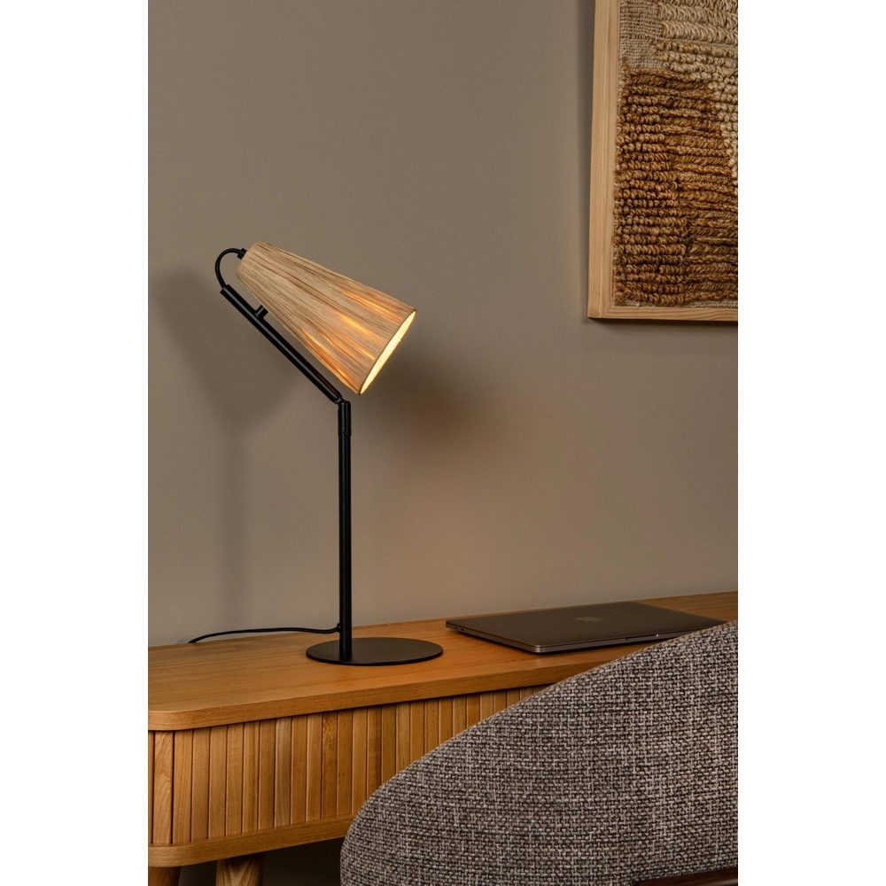 Unique table lamp Bensen wood Lucide 5411212051646