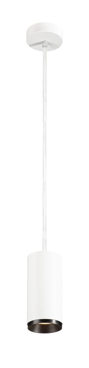 Pendant lamp Numinos M Dali white/black 3000K - 24deg