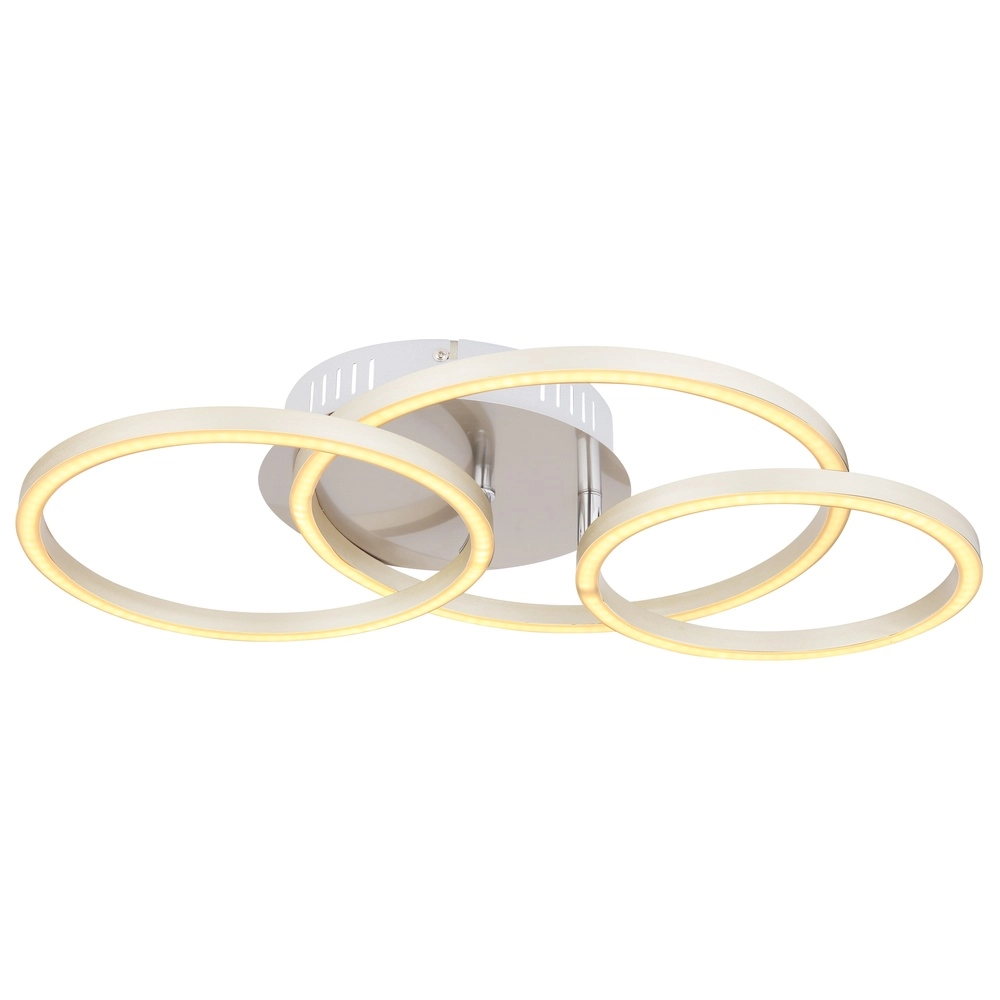 Modern ceiling lamp Kendy 3 rings nickel Globo 9007371407743