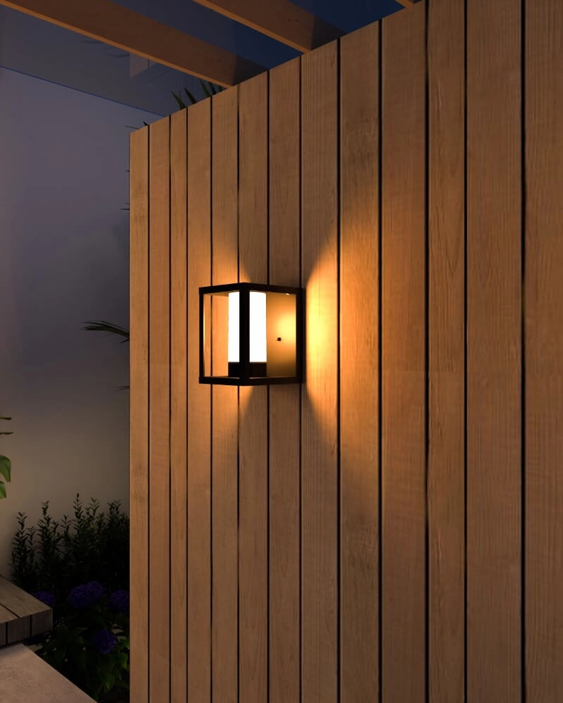 Smart outdoor lamp Link Wall 21cm - black Circle 8712879149576
