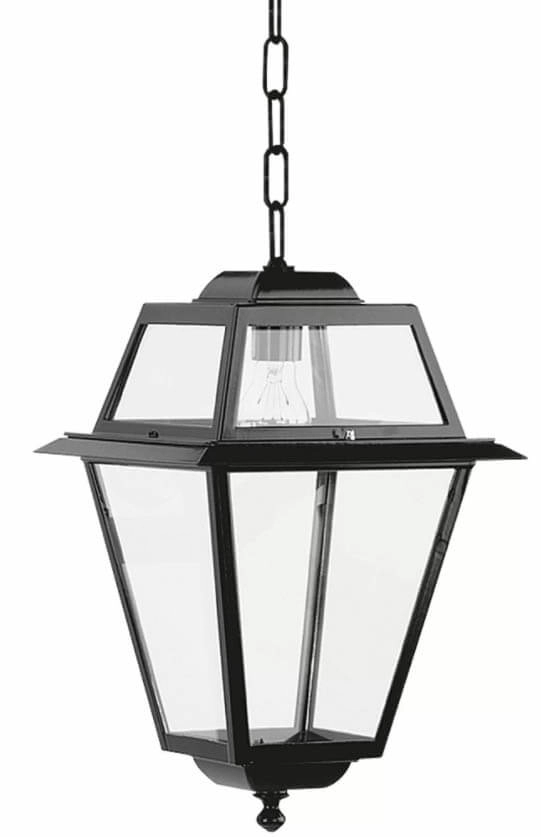 Square hanging lamp K14 black