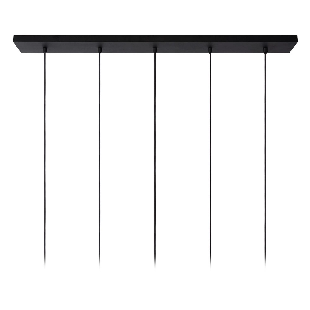 Design pendant lamp Lionel 5-light black Lucide 5411212730435
