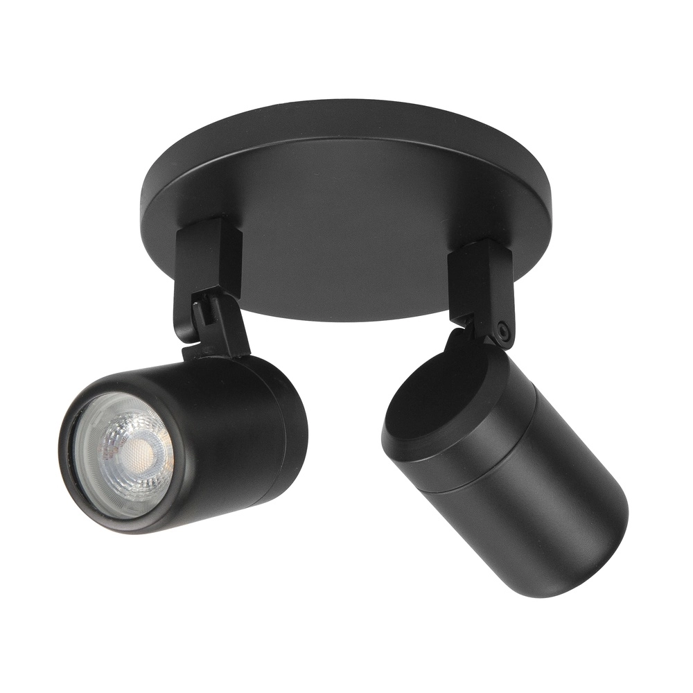 Mockery Rain black 2-light round