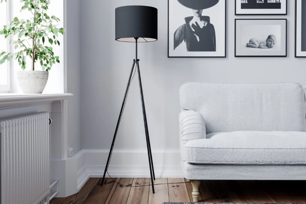 Standing lamp Rina Matt black By Rydéns 7391741007032