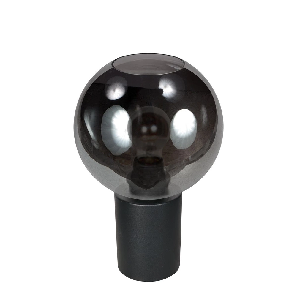 Table lamp Bloeba ball smoke glass Ø 20cm