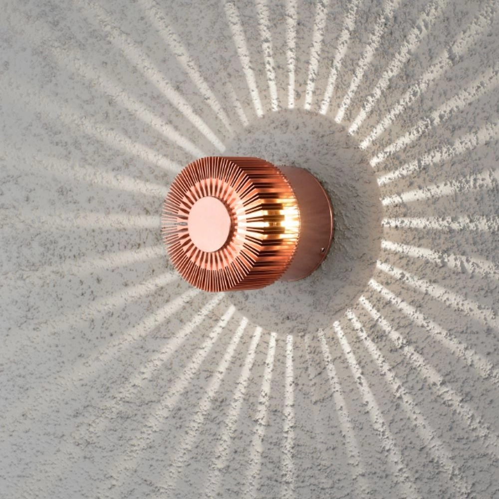 Design wall spot Monza with LED red copper KonstSmide 7318307900903