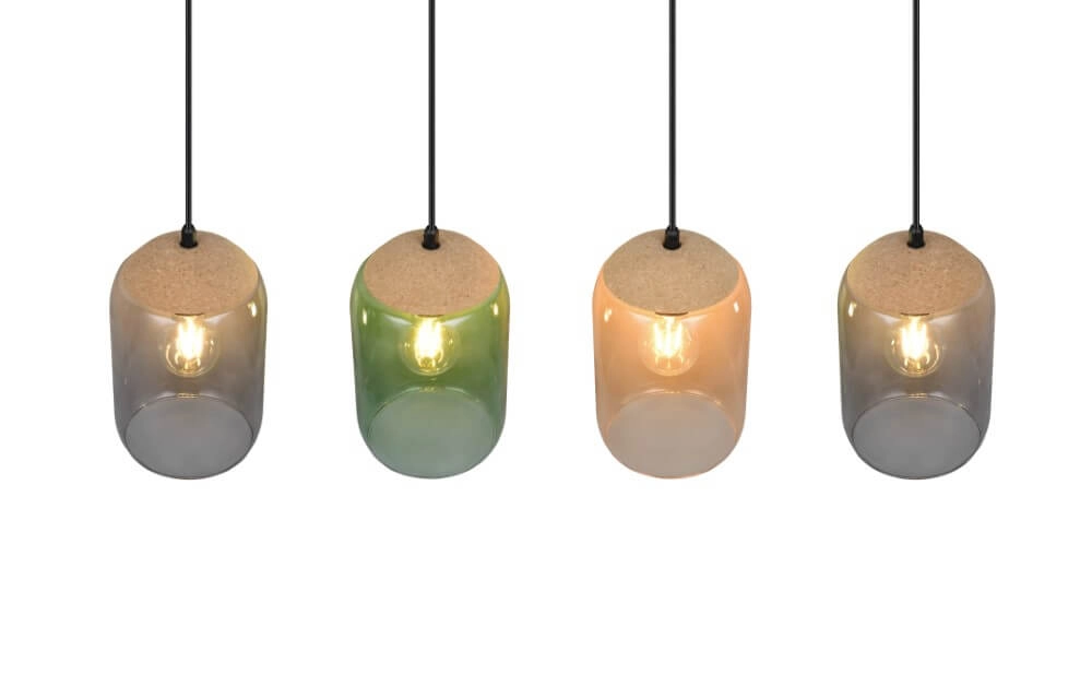 Glass Dining Table Lamp Cork 4-light Trio 4017807622997