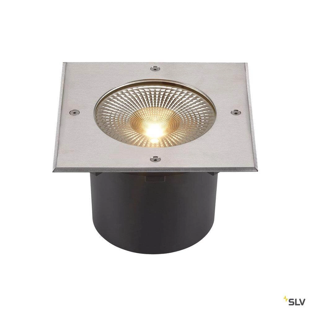 Bright LED ground spotlight Rocci square