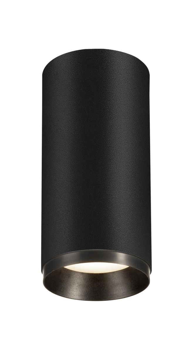Surface-mounted spot Numinos M cylinder black 4000K - 24deg