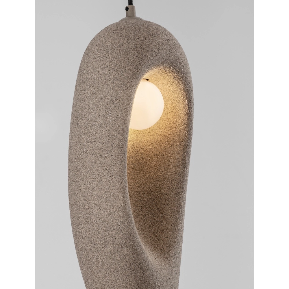 Natural pendant lamp Tempus brown 48cm Lyora 5212017476869