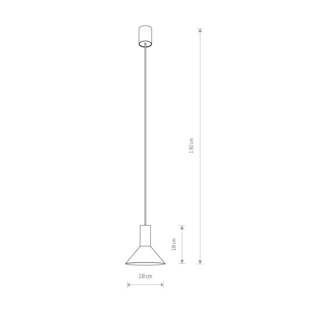 Black gold hanging lamp Hermanos Lyora 5903139810395