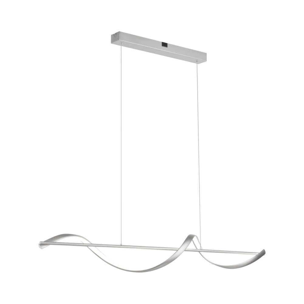 Wavy pendant lamp Q-Swing metal
