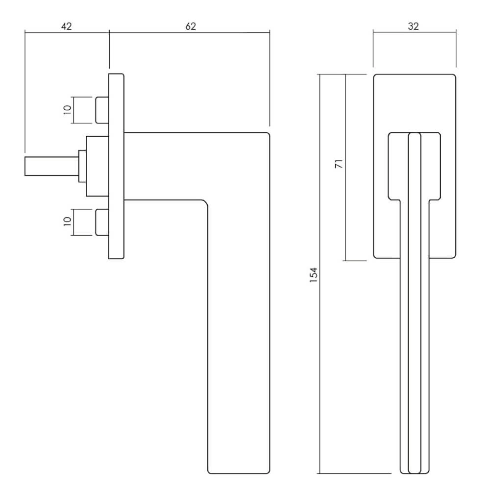 Design window handle Trend chromium Olivari 8714186479476