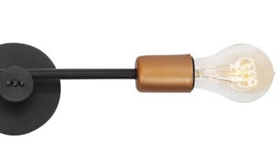 Wall lamp Sticks black with gold Lyora 5903139626798