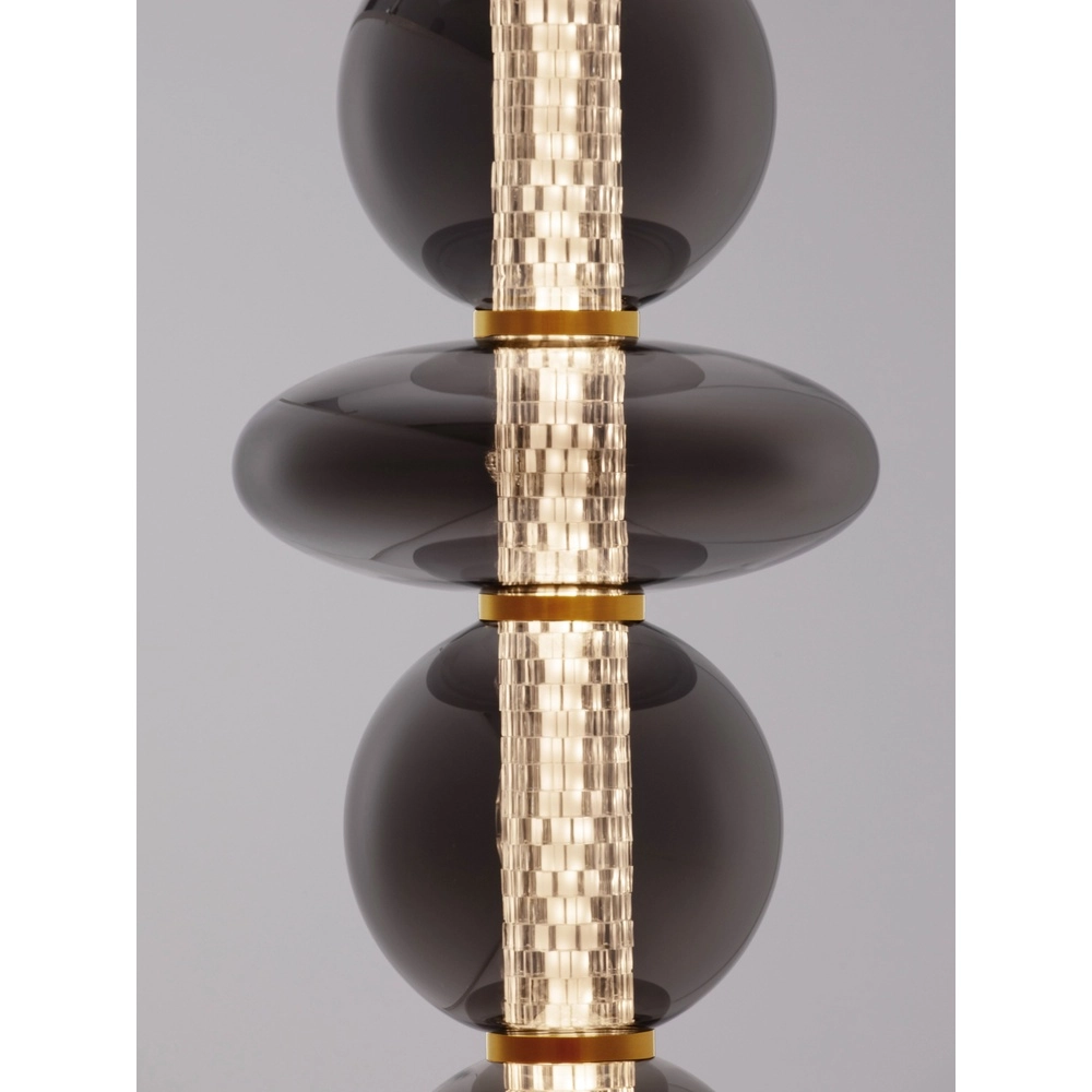 Design floor lamp Navi gold with smoke glass Lyora 5212017477590