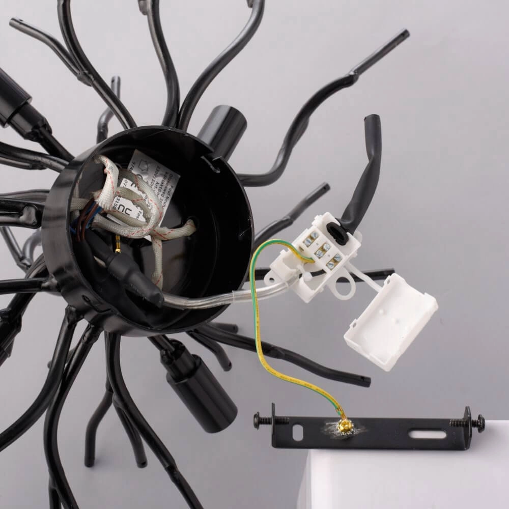 Chandelier Icicle black 60cm Paul Neuhaus 4012248377574
