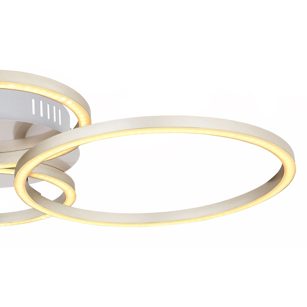 Modern ceiling lamp Kendy 4 rings nickel Globo 9007371410743