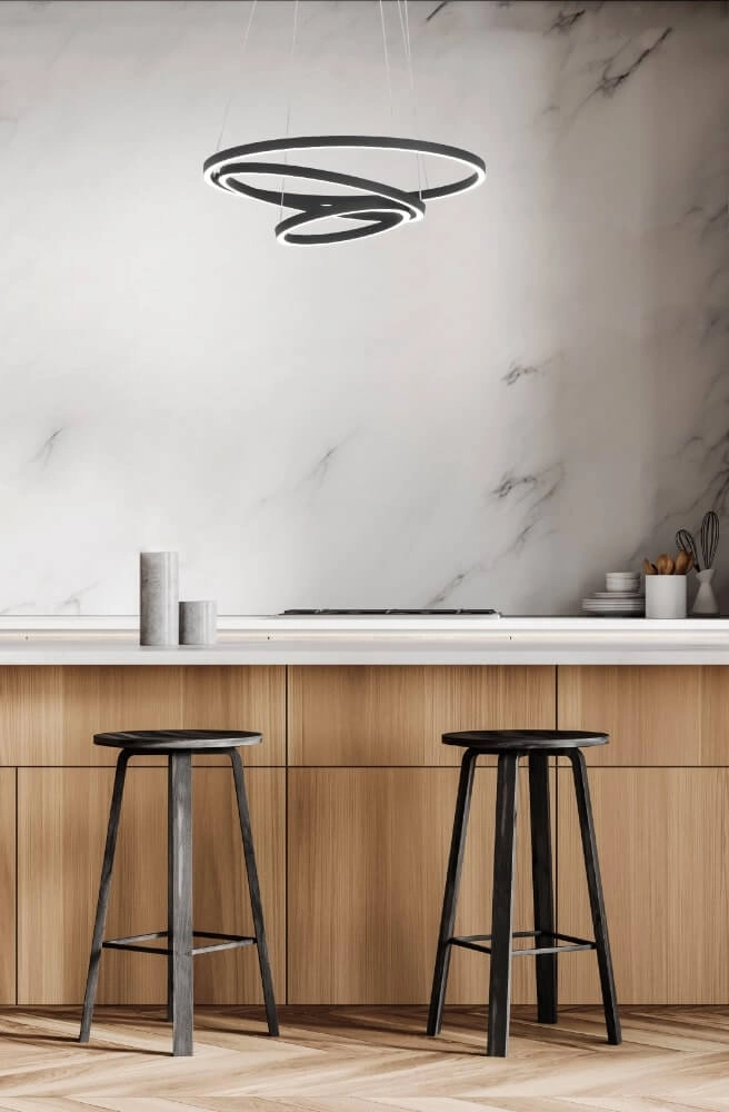 Pendant lamp Zigbee Lobinero-Z black Eglo 9008606244157