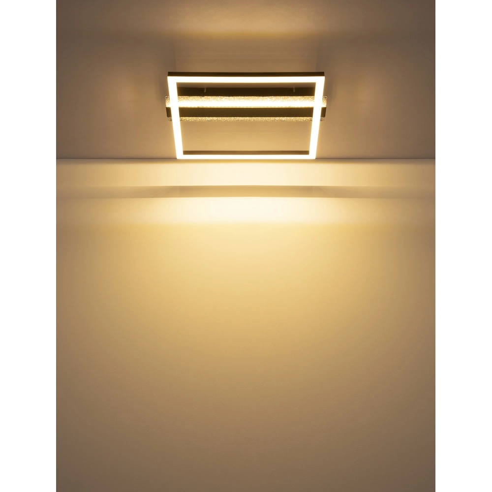 Square ceiling lamp Estrada Black Globo 9007371586714